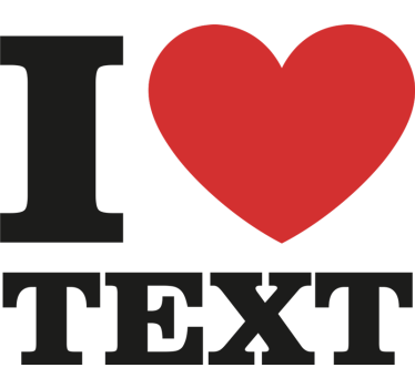 T-shirt med namn jag älskar - Tenstickers