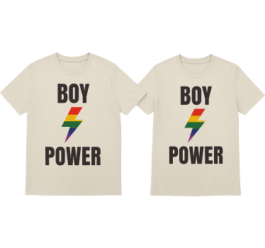 Par t-shirt lgbt kille kraft - Tenstickers