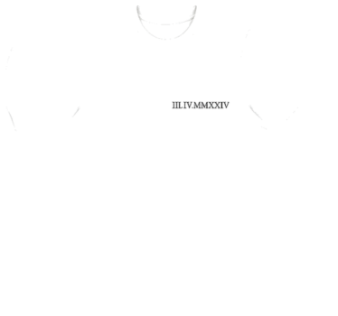 Par t-shirt med matchande romerska siffror - Tenstickers