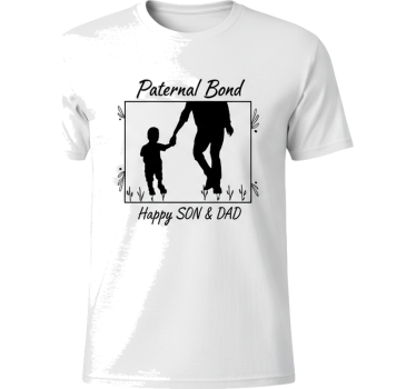 Far och son t-shirt paternal bond tee - Tenstickers