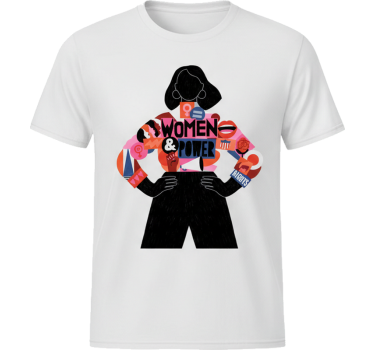 T-shirt kvinnor och makt collage - Tenstickers