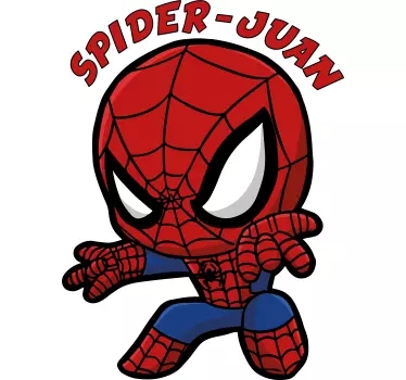 Spindelmann barn-t-shirt med namn - Tenstickers