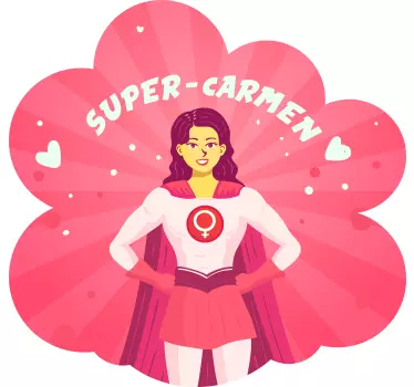 Superwoman för tjej med namnet barn-t-shirt - Tenstickers