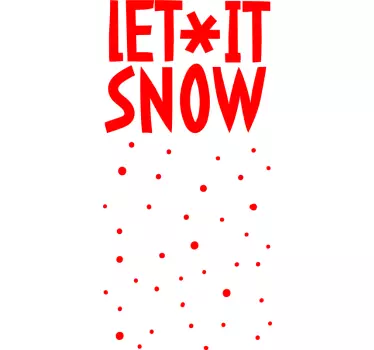 Låt det snö t-shirt jul - Tenstickers