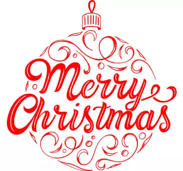 God jul dekorativ t-shirt - Tenstickers