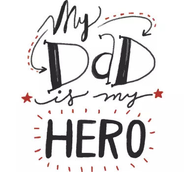 Far och son t-shirt min pappa hjälte - Tenstickers