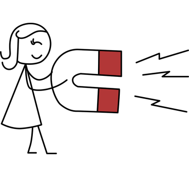 Hjärta magnet par skjorta - Tenstickers