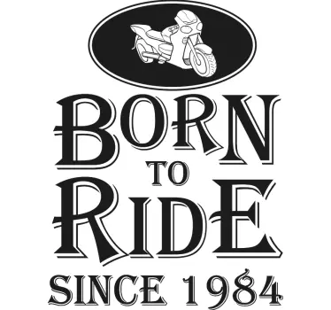 Född att rida far son t-shirt - Tenstickers