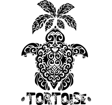 Hawaian sköldpadda och palm mönster t-shirt - Tenstickers