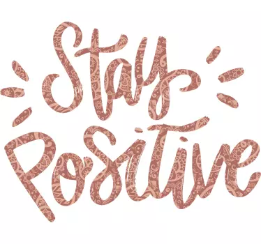 Positiv text-t-shirt - Tenstickers
