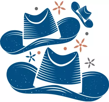 Barn t-shirt med stiliga strandhattar - Tenstickers