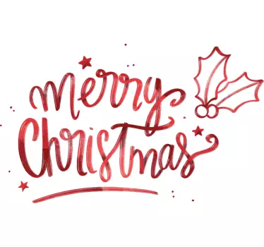 God jul i röd jul t-shirt - Tenstickers