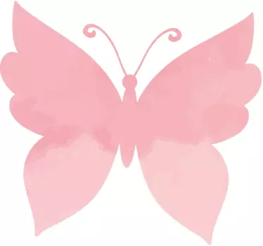 Rosa fjärilar damt-shirt - Tenstickers