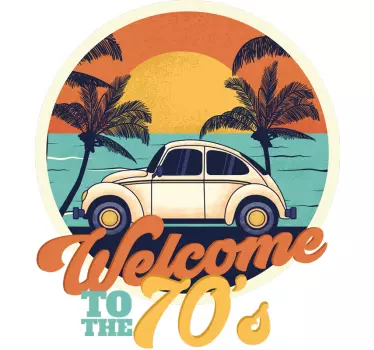 T-shirt välkommen till 70-talet - Tenstickers