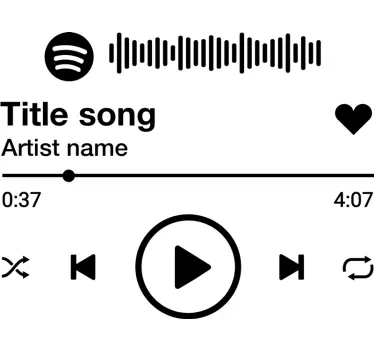 Spotify musik spela t-shirt - Tenstickers