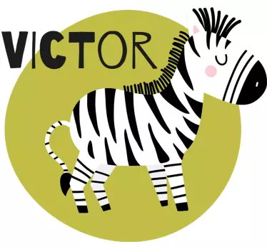 Söt zebra barn skjorta - Tenstickers