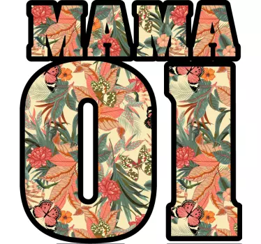 Mors och dotter t-shirt blomstrande familjeband - Tenstickers