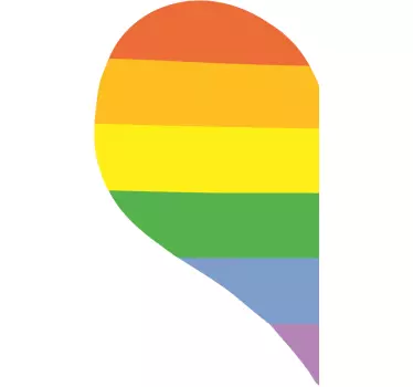 Regnbågshjärtmatchande skjortor för par - Tenstickers