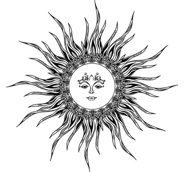 Måne och sol matchande skjortor för par - Tenstickers