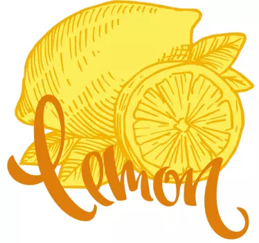 Apelsin och citron skiss söt skjorta - Tenstickers