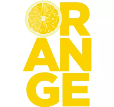 Bright citrus budskap t-shirt - Tenstickers