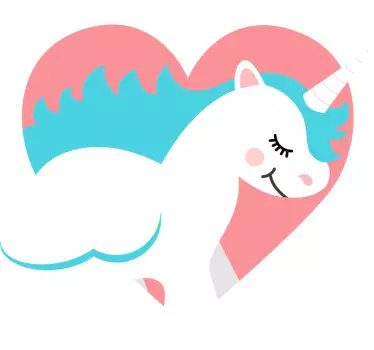 Unicorn i en hjärta t -shirt barn skjorta - Tenstickers