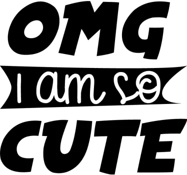 Mening omg jag är så söt barnskjorta - Tenstickers
