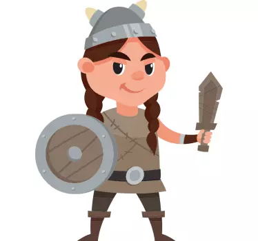 Viking ritning barn skjorta - Tenstickers