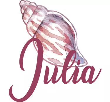 Havstema med namn par t-shirt - Tenstickers