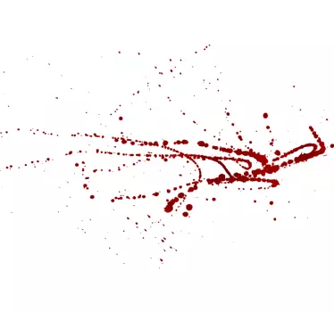 Stylish röd splatterkonst far och son t-shirt - Tenstickers