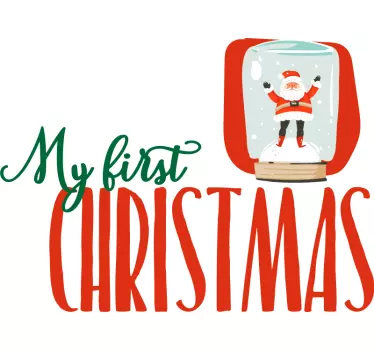 Min första jul-t-shirt för jul-t-shirts - Tenstickers