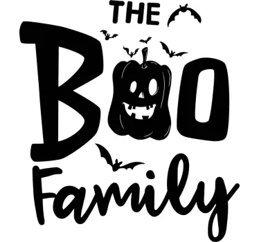 Boo familjen halloween t-shirt - Tenstickers