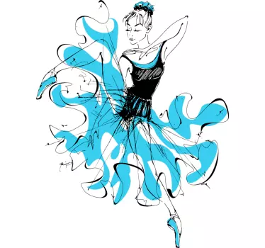 Vacker dansare t-shirt - Tenstickers