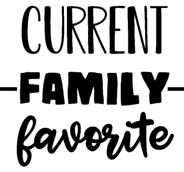 Favorit familjemedlem bebis t-shirt - Tenstickers