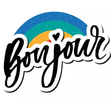 Färgglad bonjour barnskjorta - Tenstickers