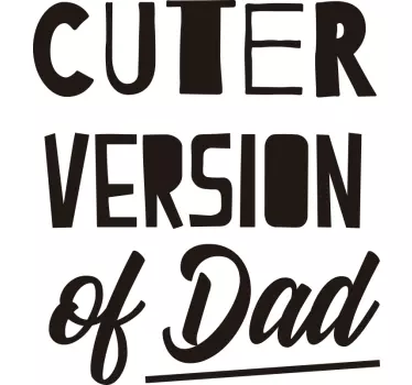 Sötare version far och son t-shirt - Tenstickers