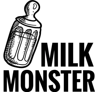 öl och mjölkmonster far och son matchande skjortor - Tenstickers