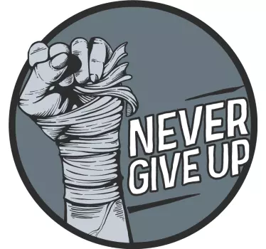 Ge aldrig upp motivationen t-shirt - Tenstickers