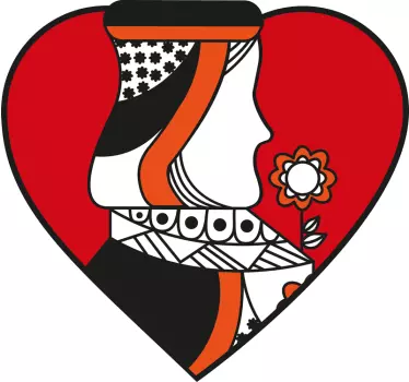 Mors och dotter t-shirt dronning spelkort - Tenstickers
