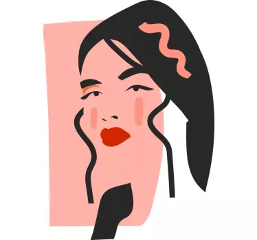 Bold portrait style t-shirt - Tenstickers