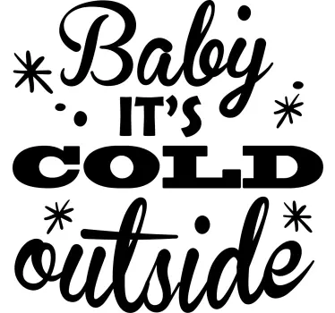 Bebis t-shirt baby det Är kallt - Tenstickers