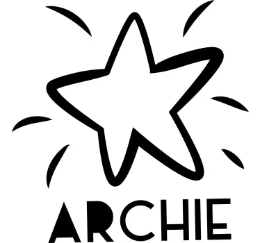 Barn t-shirt med stjärnprydda archie - Tenstickers