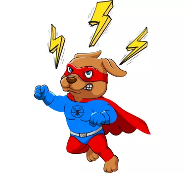 Barn t-shirt superhjältehund Äventyr - Tenstickers