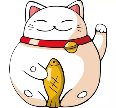 Söt kattdesign barn t-shirt - Tenstickers