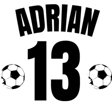 Fotboll personlig barn skjorta - Tenstickers