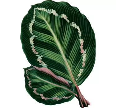 Vibrant leaf pattern t-shirt - Tenstickers