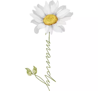 Mandy flower graphic mors och dotter t-shirt - Tenstickers