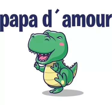 Dino pappa och son far och son matchande skjortor - Tenstickers