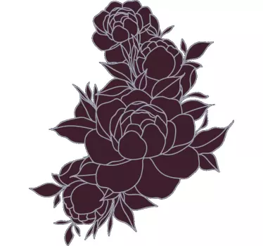 Bebis t-shirt med blommigt inspirerat tema - Tenstickers