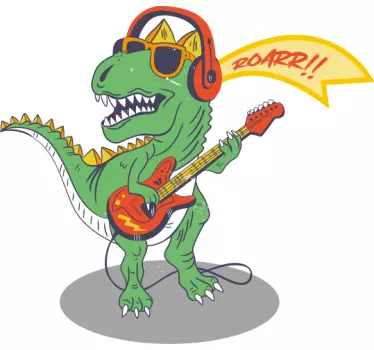 Rock and roll t rex barnskjorta - Tenstickers
